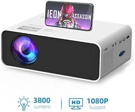 Led проектор LIUJUN e460 series Мини проектор за смартфон или USB за iPhone и Android, видео проектор (Цвят: D)