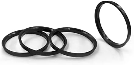 Джанти аксесоари Комплект части от 4-те центрирующих пръстените на главината с диаметър от 106,10 мм до 78,10 мм, черен