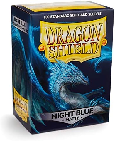 Ръкави стандартен размер Dragon Shield – Матово тъмно синьо от 100 карата - Ръкав за карта гладки и здрави - Съвместими с