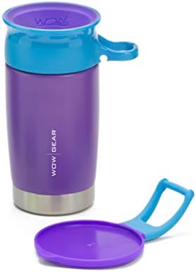 Спортна бутилка за вода WOW KIDS 360 с двойни стени от неръждаема стомана, лилаво - 10 мл / 300 мл
