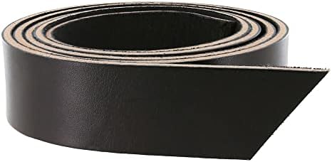 Кожена каишка Wickett & Craig Traditional Harness, черен, дължина от 55 до 60 инча, 9-11 грама