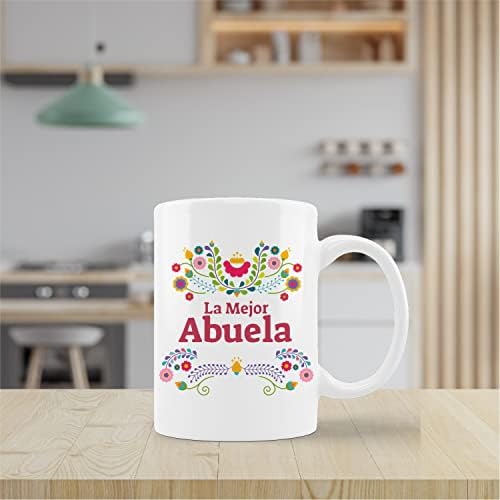 Испанска Чаша kunlisa La Mejor Abuela, Най-бабушкина Керамична Чаша-11 грама, Чашата за Кафе, за чай С мляко, Декорация за