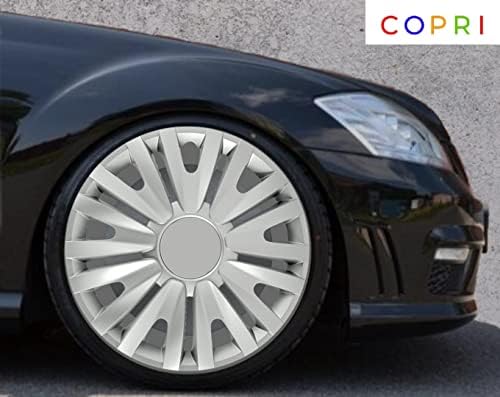 Комплект Copri от 4 Джанти Накладки 14-Инчов Сребрист цвят, Защелкивающихся На Главината, Подходящ за Volkswagen VW