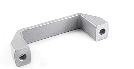 2 елемента Дръжка на шкафа Дръжката е от Алуминиева Сплав, със стъпка дупки 90/120 /180 мм Лост дръжки за машинно оборудване Сребриста Писалка за промишлено оборудване -