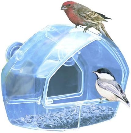 Прозорец ясла за птици Perky-Пет Clear Birdscapes 348, 6,88 Ш x 5,6 Д инча