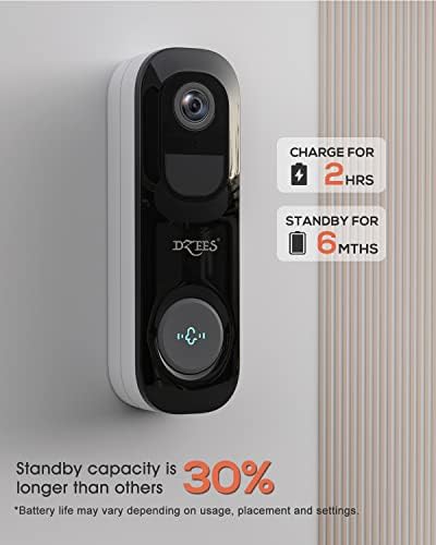 Камери за сигурност Dzees 2K Безжичен Външен Wi-Fi, Камера на Крилото на разговора Безжична, Аларма, Сирената,