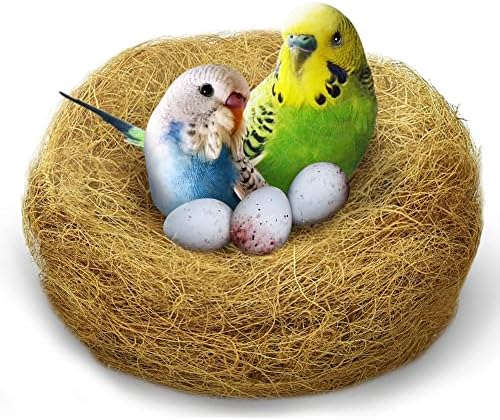 Мериновое кокосови влакна за птици, Материал за гнездене на папагали за удобна постеля в Скворечнике, добре е подходящ за