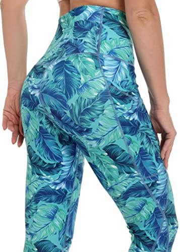 Дамски панталони за йога Free Leaper с висока талия и джобове за жени - Удобни Безшевни Гамаши за Бягане