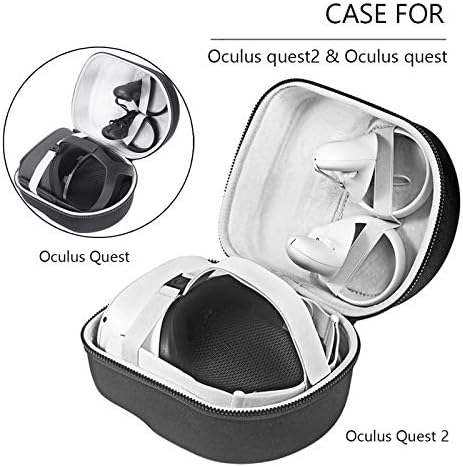 пътен калъф mcbeitrty за Oculus Quest & Quest 2, Универсална Детска Слушалки Виртуална реалност, Пътен Калъф, Защитна чанта, Калъф за съхранение с Голям Капацитет