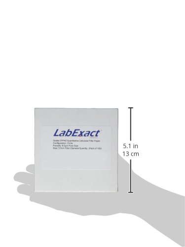 Филтърна хартия от качествена маса LabExact 1200249Grade CFP40, 8,0 хм, 5,5 см (опаковка по 100 броя)