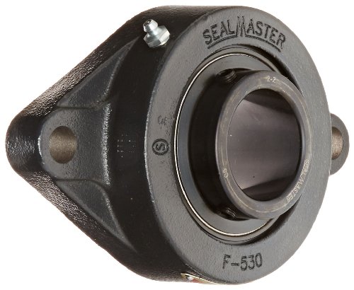 Стандартен ръбчета касета Sealmaster SFT-32, 2 болта, Сменяеми, Пухкава запечатване, Стопорный скоба инсталационния винт, Корпус от чугун, Дупка 2 инча, с обща дължина 8-1/2 инч