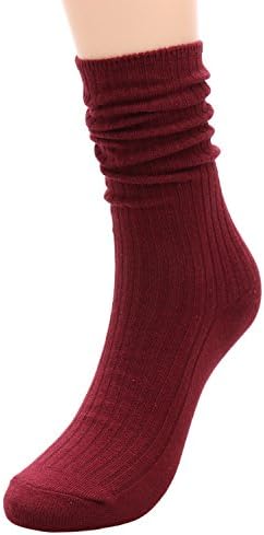 Дамски чорапи Galsang От Дебелото Вязаной вълна, Ежедневни Чорапи за екипажа, Уютни и Топли Памучни терлици за Телета, Подарък За Жени, #K809
