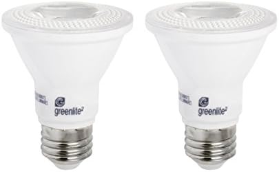 Лампа за прожектор Greenlite LED PAR20 с регулируема яркост, 7 W (еквивалент на 50 W), 500 Лумена, мек бял цвят 2700 К,