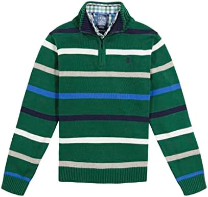 Комплект пуловери IZOD за момчета от 2 теми С дълъг ръкав и яка, копчета