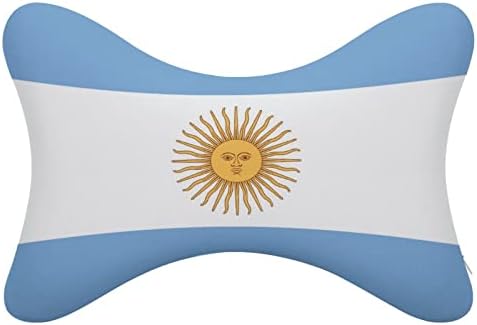 Флаг на Аржентина с 2 бр. Автомобилни Възглавница за шията Дишаща Автоматична Възглавница За главата с останалите Удобна Възглавница За столчето за кола е Подходящ