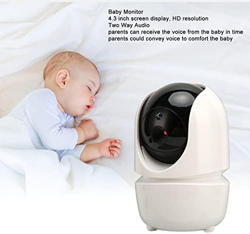 Следи бебето TOPINCN, 4,3-инчов LCD екран, интернет връзка Wi-Fi CMOS-Сензор за изображения, Безжична Домашна Камера