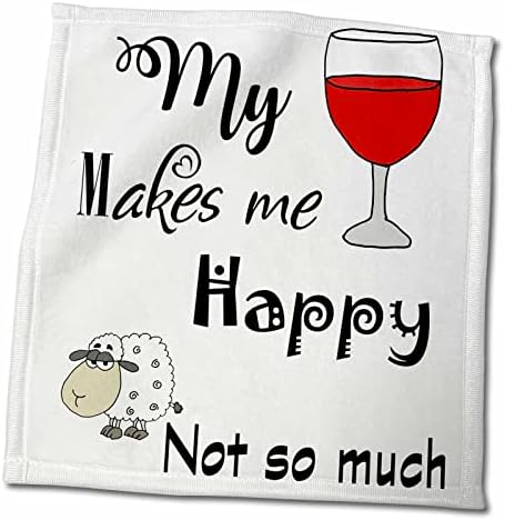 3дРоза Сладко забавно, Моето вино ме прави щастлива, а те не са много - Кърпи (twl-287934-3)