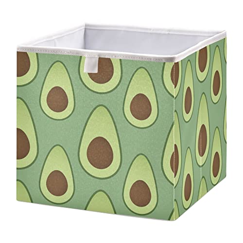 Кошница за съхранение на зелени кубчета Авокадо, Сгъваеми кутии за съхранение, Водоустойчив кош за играчки,