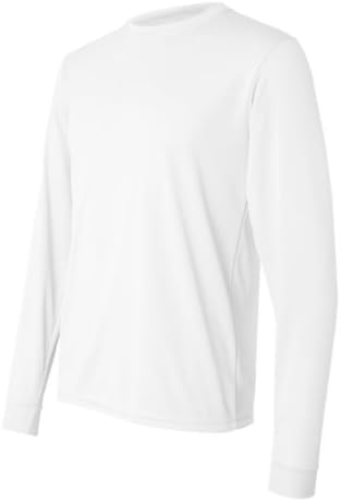 Спортни дрехи Augusta, Впитывающая Влагата Тениска с дълъг ръкав, Среден размер, БЯЛ