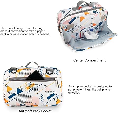 MOMIGO Baby Diaper Caddy Bag - Чанта-тоут за памперси, Чанта за детска количка, Кошница за съхранение на памперси,