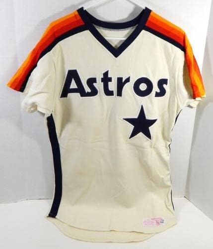 1985-88 Хюстън Астрос Дени Уоллинг 29 Използвана в играта Крем майк 40 DP23586 - Използваните в играта тениски MLB