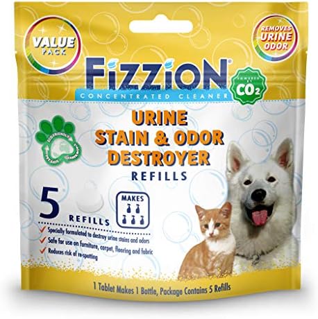 Средство за унищожаване на петна и миризма на урина, домашни любимци Fizzion (5 таблетки)