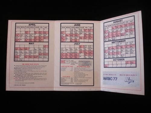 Официалното разписание на Ню Йорк Янкис в 1982 година - на МЕЙДЖЪР лийг бейзбол Без подпис Разни
