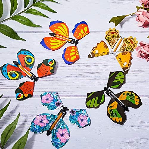 15 Парчета, Завийте Пеперуда, Вълшебна Летяща Пеперуда, Летяща пеперуда за Експлозивна кутии, части за Картички, Дъвка,