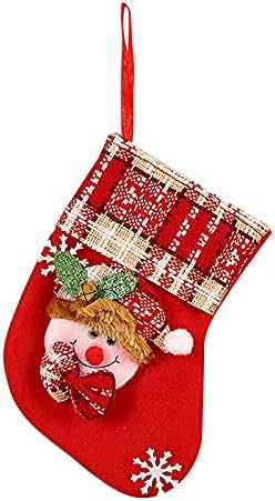 Изкуствена Венец от Пуансеттий за Улицата, Коледни Чорапи, Подаръчен Пакет, Окачване, Детски Опаковки за шоколадови