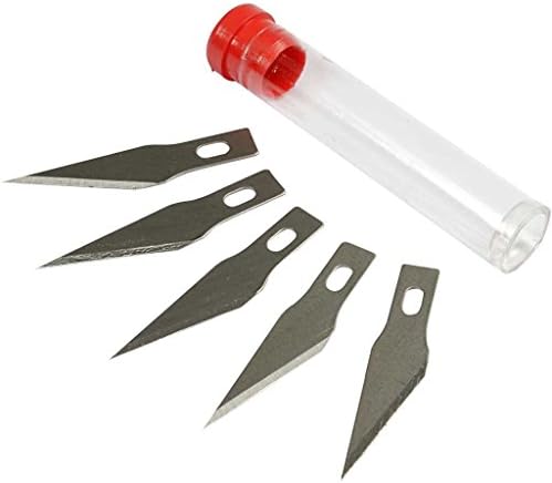 Прецизионное нож Fiskars - Стандарт №11 (x5), Резервни остриета за ножа за ръчно изработени Fiskars, Стомана, Сребро,