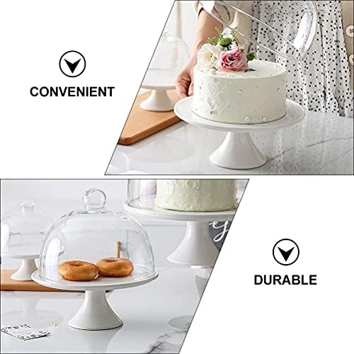 Държач за торта 1 Комплект Nordic Simple Набор от Капачки За Десертни Чинии Поднос за Торта С Високо Основата