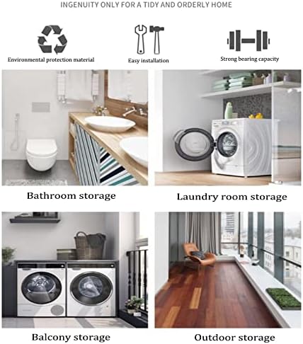 Рамки за съхранение на перални машини BKGDO, Подова Поставка над Тоалетна, Здрава Полк за миене на съдове от Въглеродна