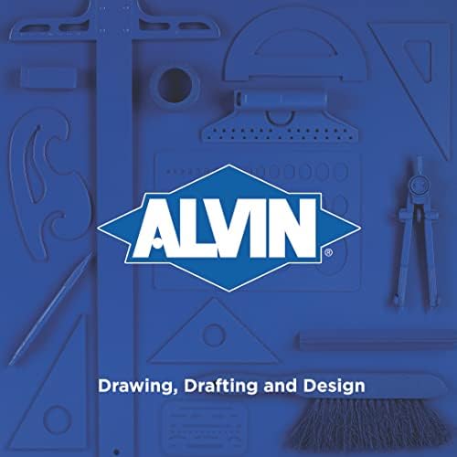 Alvin, 1121, План-мярка с двойно броене, с винил калъф, Инструмент за чертане, архитектура и инженеринг, отличен за студенти