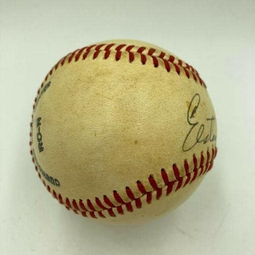 Красив бейзболен Сингъл Элстона Хауърд, с Автограф от JSA COA Редки Sweet Spot Signature - Бейзболни Топки с Автографи