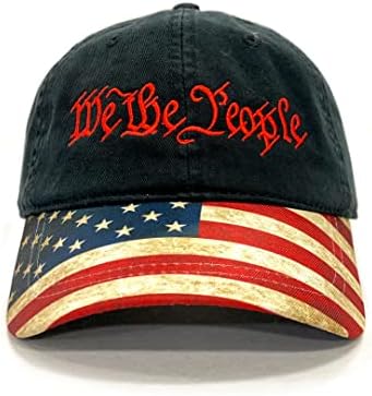 Папина шапка We The People, Истинска американска Патриотическая Дрехи, бейзболна шапка Лятна шапка, Тактическа, Шапка Премиум качество, Произведено в САЩ
