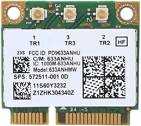 Мрежова карта WiFi Intel 6300AGN, Безжична и Високоскоростна Мрежова карта 450 Mbit/s, Адаптер интерфейсной карти Mini PCI-E,