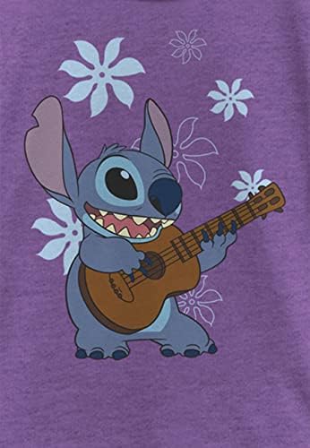 Тениска Дисни Лило & Стич Stitch Flowers за момичета Хедър Crew Tee