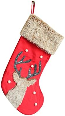 Подарък чорапи с шоколадови бонбони, Персонални Чорапи за Камината, Коледни Украси за Дома и Партита, Аксесоари за Деца, Декор