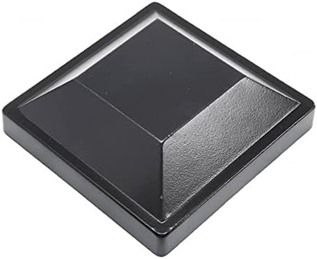 Накрайник за квадратен алуминиева Заборного колона 4 х 4 - Черен (В една опаковка)
