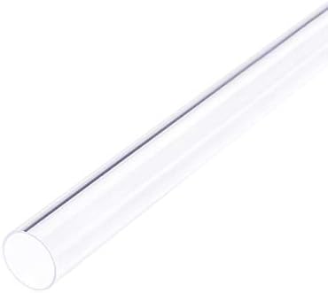 uxcell Прозрачна твърда тръба от PVC 1 3/16(30 mm) ID x 1 1/4 (32 мм) x 2 метра Кръгла Тръба