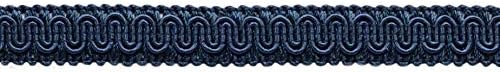 Тъмно синя Декоративна тесьма Gimp с дължина 5/8 инча / Базова довършителни / 0058SG Цвят: Нощното небе - J3, Продава