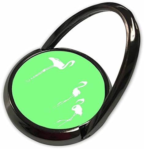3D-Минималистичен силует Три фламинго Бял цвят На Зелен фон - Телефонни разговори (phr-361037-1)