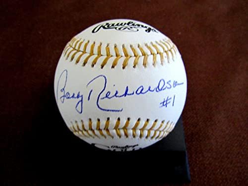 Боби Ричардсън # 1 5 X Gg 61-65 55-66 йорк Янкис Подписаха Auto Gg Baseball Psa / Бейзболни топки с ДНК-автограф