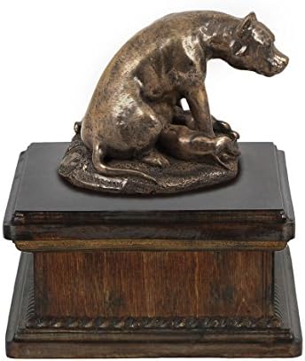 Стафордшир териер (Мама), военен Мемориал, урна за Кучешки праха, със Статуя на Куче, Ексклузивно, ArtDog