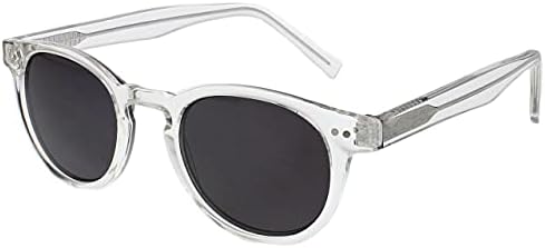 OPULIZE Rox 2 Опаковки Супер Стилни Прозрачни Златни Женски Мъжки Слънчеви Очила За Четене UV400 Кръгли SS89-9C