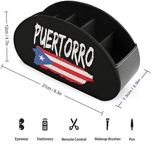 Карта на Хартата Пуерто Рико Притежателя на Дистанционното управление с 5 Отделения Кутия-Органайзер за Дистанционно управление на Телевизор Контейнер За Съхране