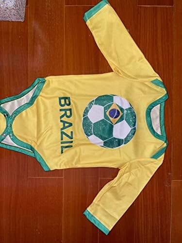 Dizi Бразилия на световното Първенство по футбол Brasil Sports Комплект от Джърси За новородени Боди за момчета и Момичета