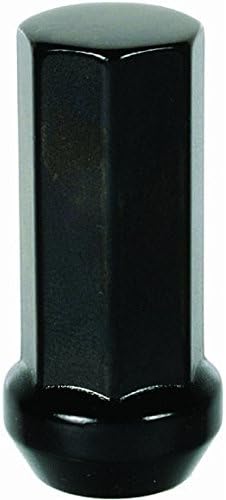 Гайка-съвет KICS WHPF1BL42 Kyokugen Heptagon Черен цвят с дължина 42 мм (размер на резба 12 мм x 1,5), (Комплект от 20 броя)