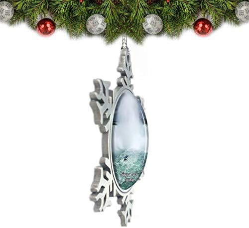 Умсуфа Канада Ниагарския Водопад Коледен Орнамент За Украса На Елхата Crystal Метален Сувенир Подарък