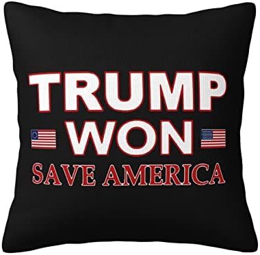 КАДЕ Тръмп Спечели, за да Спаси Америка, Вложки за възглавници 18x18 Инча, Вложки За Възглавници, Квадратен Калъф